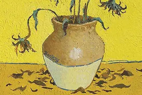 Sunflowers from petrol station